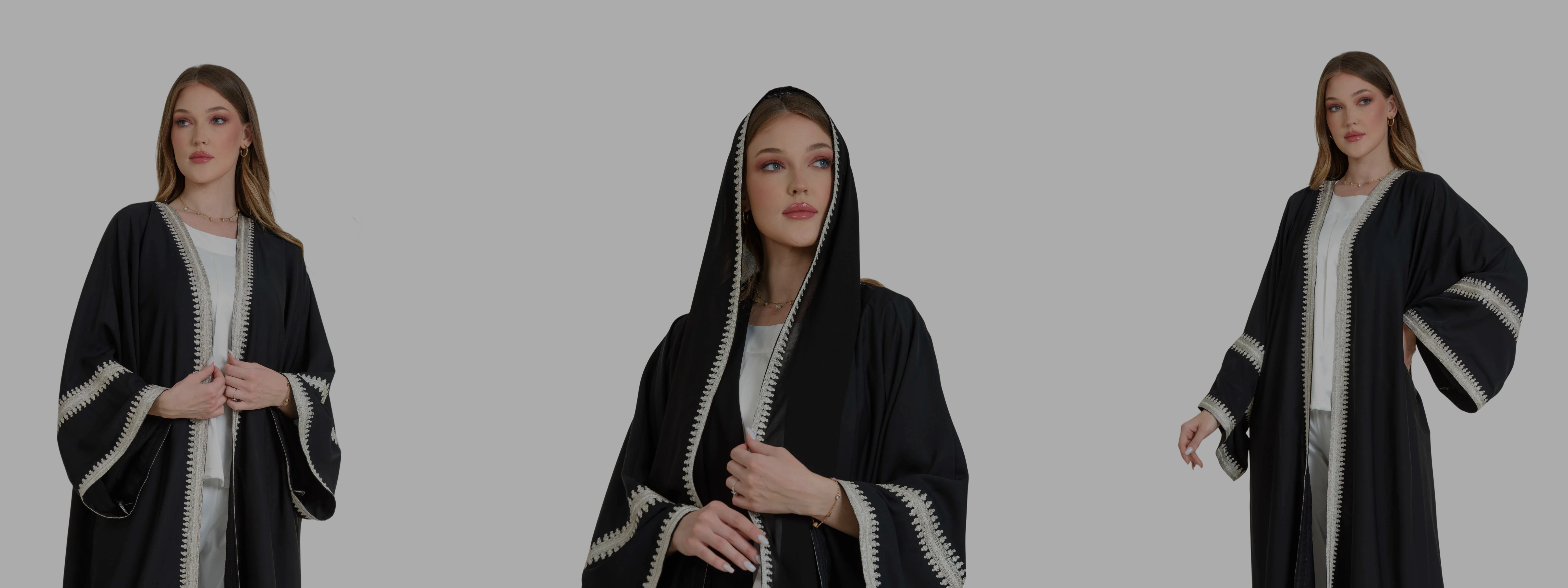 <h2>Effortless Elegance, Everyday </h2> <p>Timeless abayas designed for your daily comfort  and style</p>